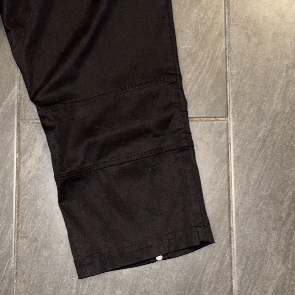 Free People Black Capri Pants with Zipper Accents - Picture 15 of 15